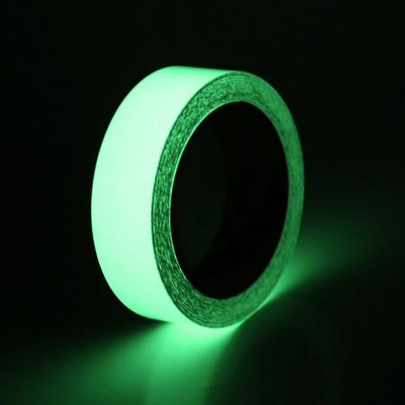 

1set Reflective Glow Tape Self-adhesive Sticker 15mm 3Meters Removable Luminous Tape Glowing Dark Warning Tape