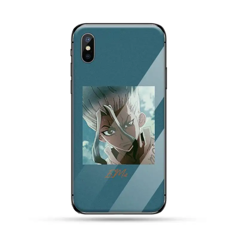 

Animal Dr.STONE Comics luxury protective Phone Case funda Tempered glass For iphone 5C 6 6S 7 8 plus X XS XR 11 PRO MAX