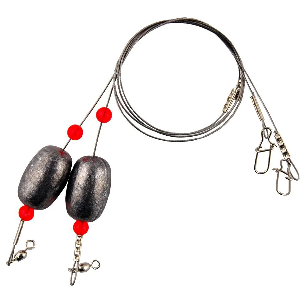 Shaddock Fishing 2 шт. готовая яйцевая установка для соленой воды рыболовные грузики свинцовые грузила из нержавеющей стали Рыболовный лидер проволочная установка