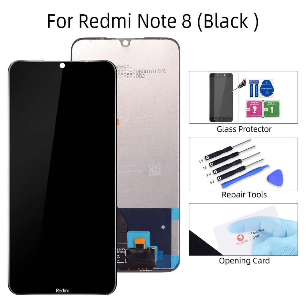 Для Xiaomi Redmi note 8 note8 ЖК-дисплей кодирующий преобразователь сенсорного экрана в сборе запасные части для Redmi note 8 pro lcd - Цвет: Note 8 No Frame
