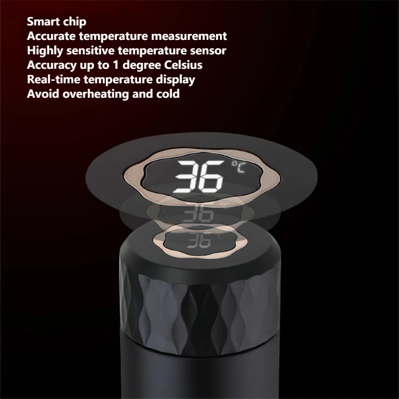 Смарт термос 500 мл бутылка для воды нержавеющая сталь 316 ЖК дисплей температуры