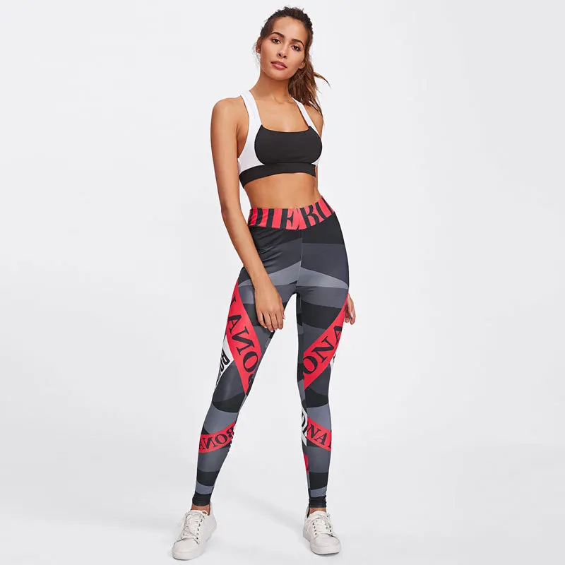 

2021 new digital printed hip-lifting stretch high-waist legging yoga pants