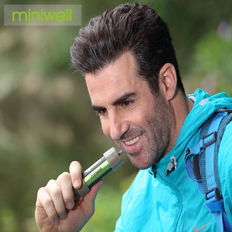 Miniwell экономия воды фильтр для со складной сумкой походов и путешествий|treatment| |