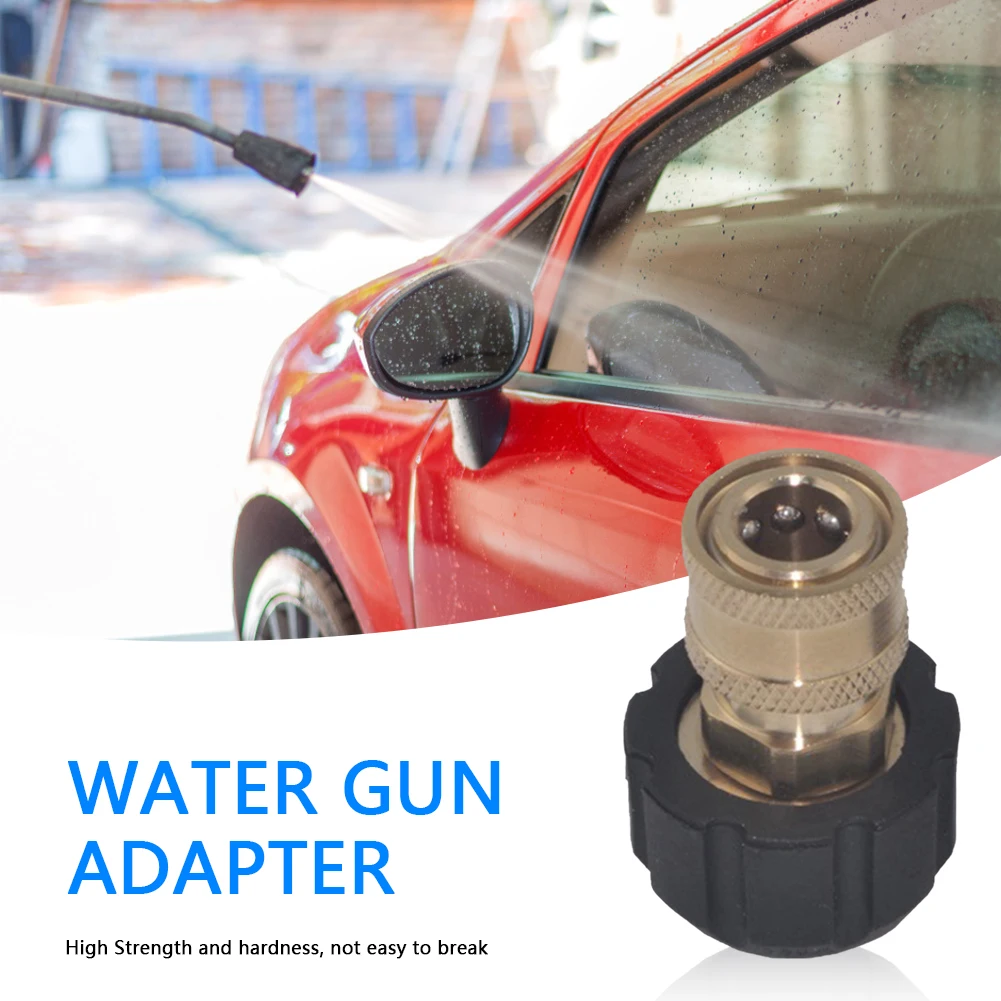 

High Pressure Adapter for Car Washer Brass Connector 1/4 3/8 Quick Disconnect Plug to M22 14 15 Spray Bottle Car Cleaning Tools