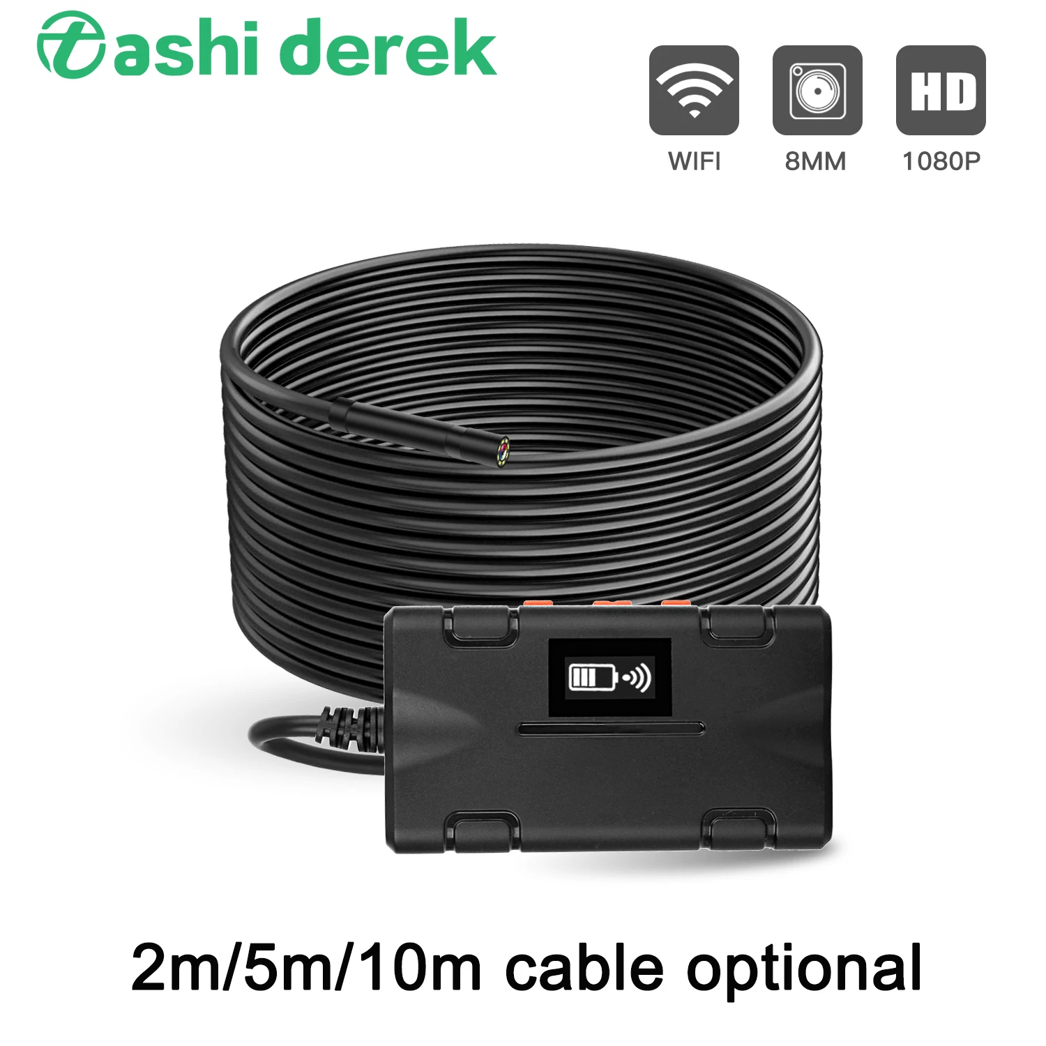 

Wifi эндоскоп камера 1080p Android Инспекционная камера Полужесткий кабель водонепроницаемый беспроводной бороскоп с регулировкой 8 шт светодиодн...