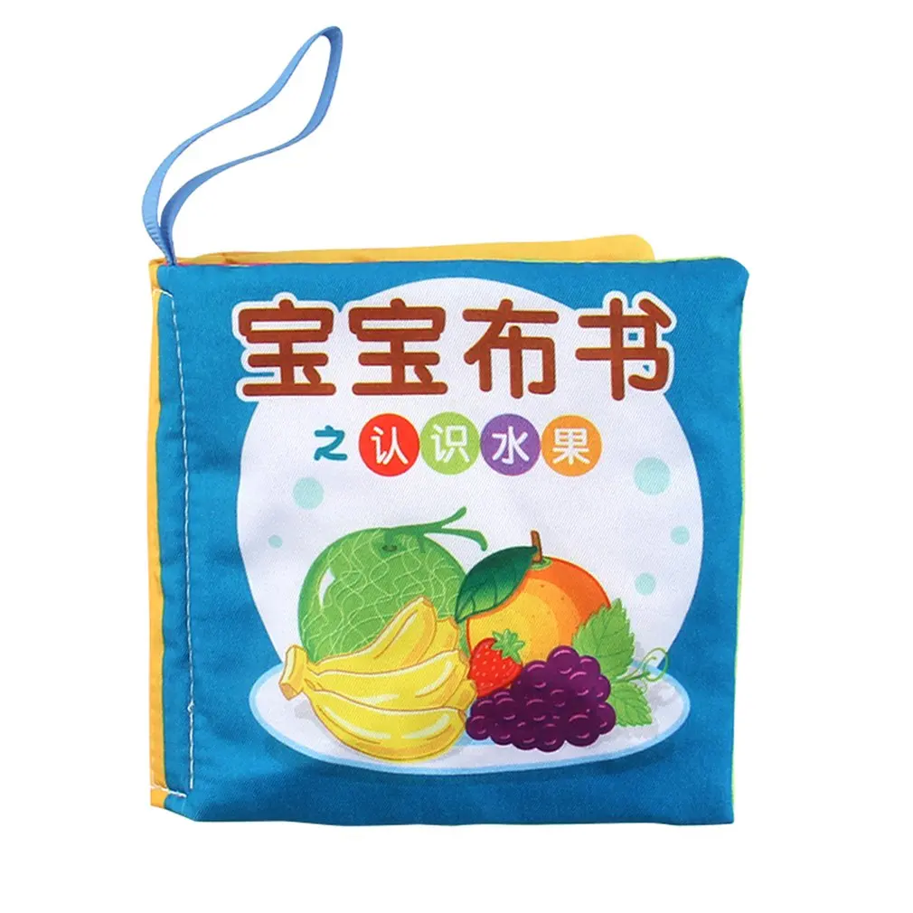 Детская мягкая ткань английская книга для чтения игрушки детей с мультяшным