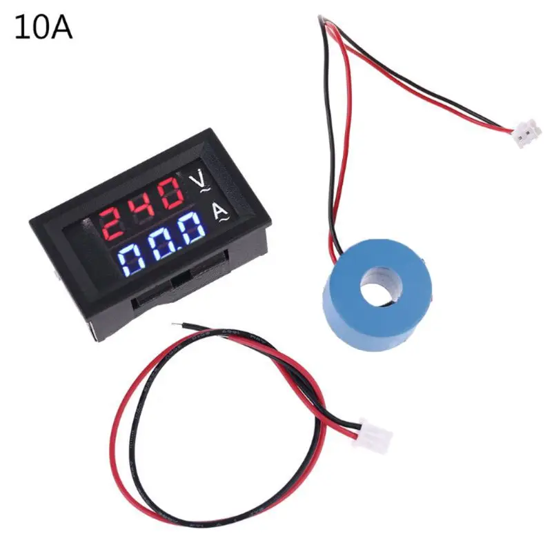 0.28" Digital Voltmeter Ammeter AC 60-500V 10A 50A 100A Current Meter Volt Gauge with Transformer | Инструменты