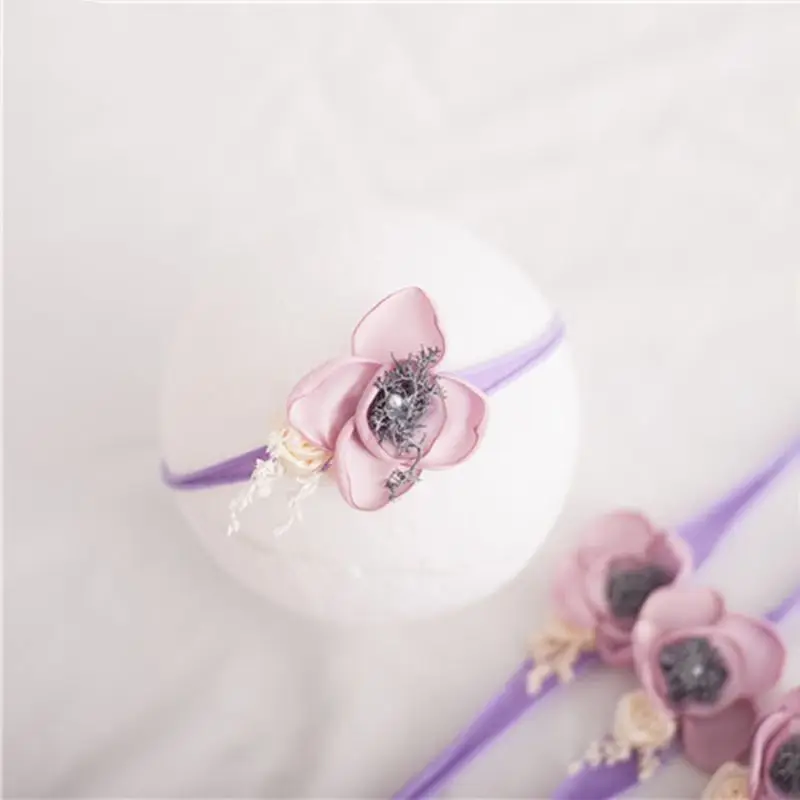 Реквизит для фотосессии новорожденных повязка на голову девочек и мальчиков с