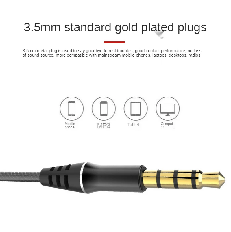 Наушники-вкладыши с тяжелыми басами играем в виде курицы K song для Apple Huawei Xiaomi