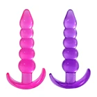 Анальная пробка Five Gode из желеобразных бусин, Анальная пробка, массажер простаты точки G, Силиконовые взрослые секс-игрушки для женщин, мужчин, геев, эротический продукт