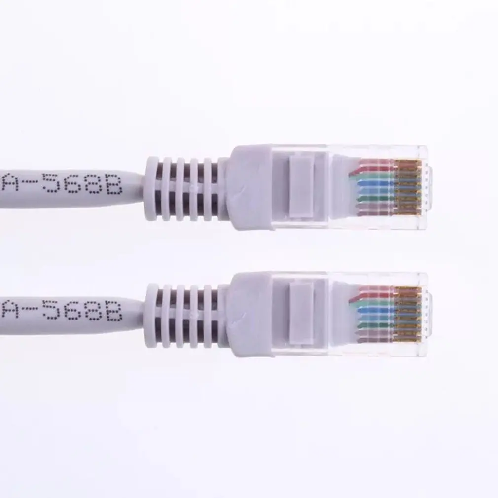 Cat 6 Ethernet кабель плоский с кабельными зажимами Интернет сетевой высокоскоростной