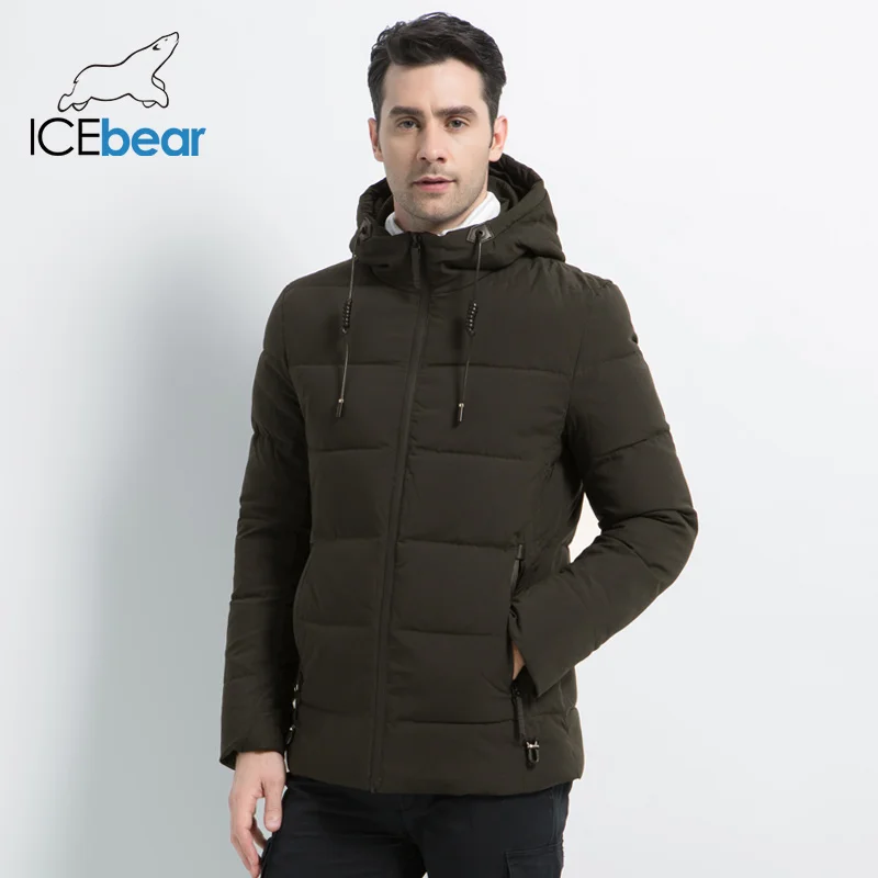 ICEbear новинка 2019 мужская зимняя куртка высокое качество Мужское пальто с