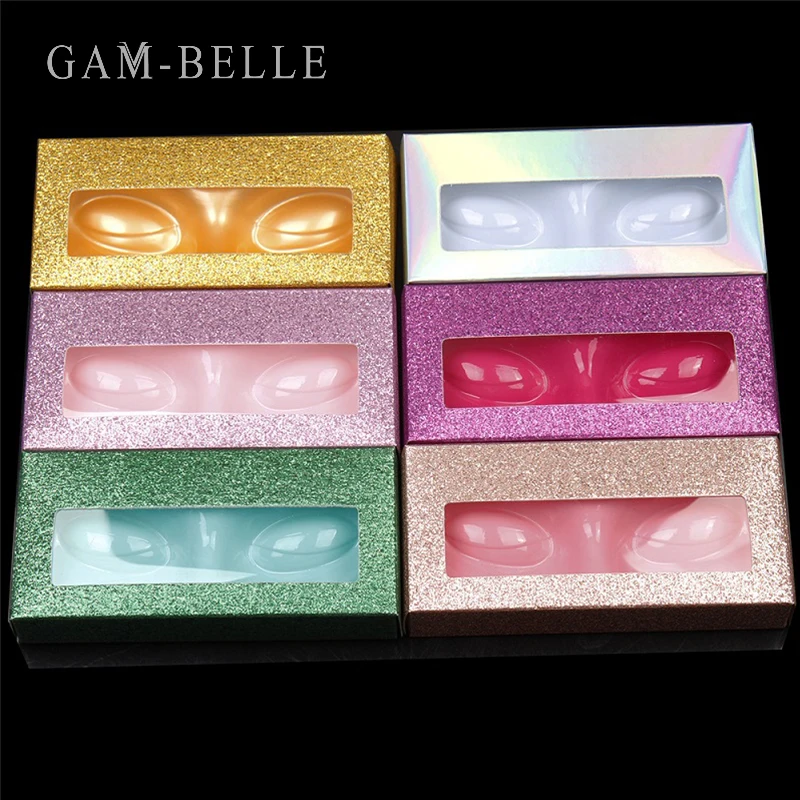 

GAM-BELLE 10 шт упаковочная коробка для ресниц пустая посылка для ресниц многоцветная бумажная коробка для ресниц DIY флэш-упаковка коробка для ма...
