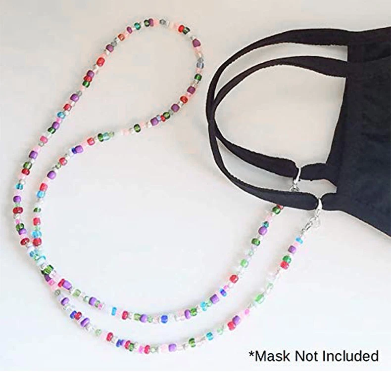 1 шт. простой бисер нитка Цепочки и ожерелья Для женщин прямой валиковый шов