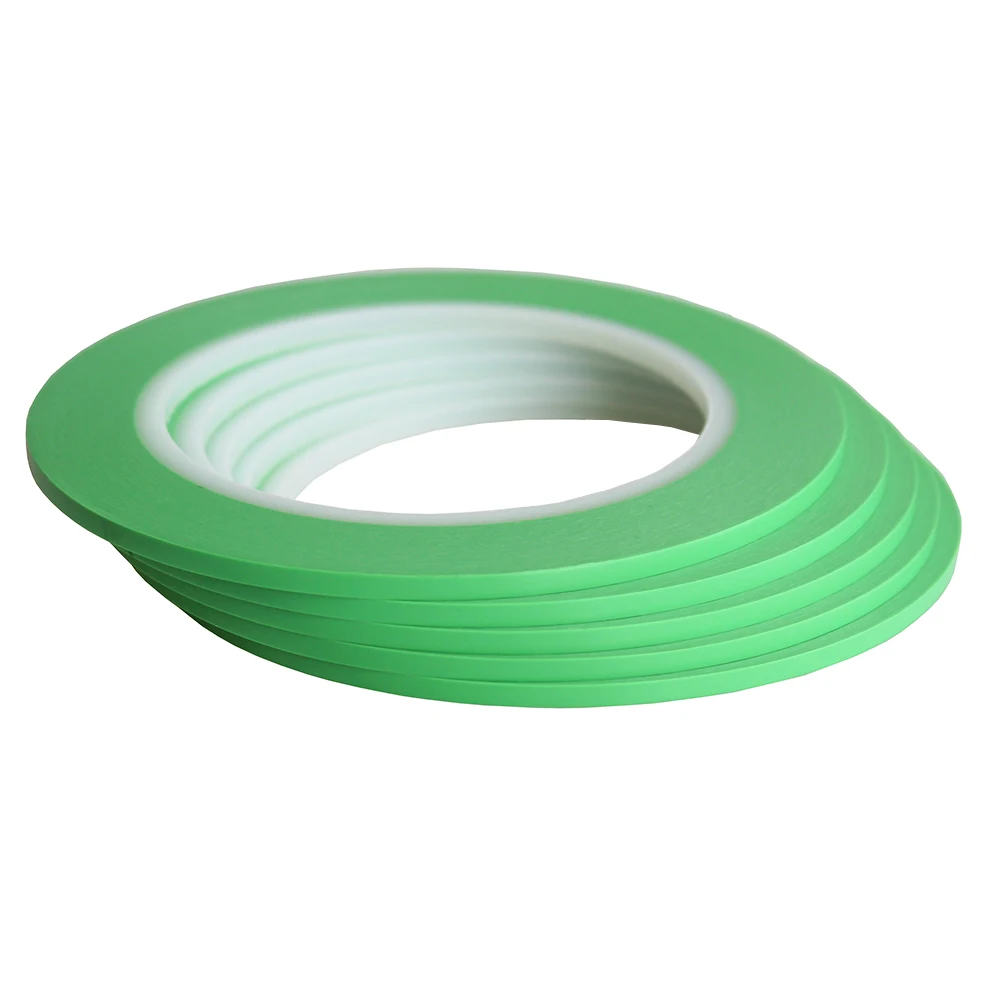 Зеленая высокотемпературная ПВХ Виниловая тонкая Маскировочная лента для