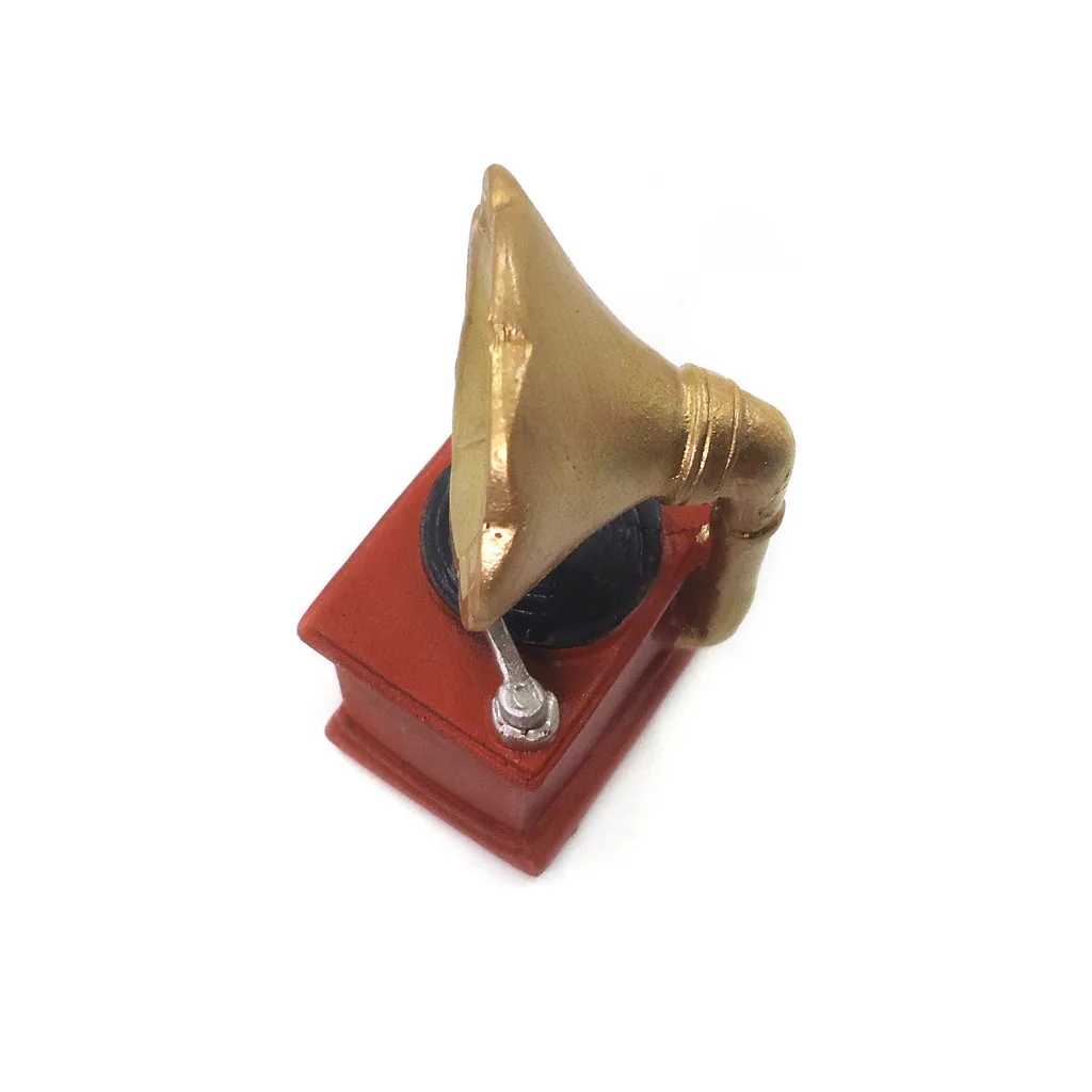 Имитация 1:12 миниатюрной мебели эмблема граммофона записывающее устройство