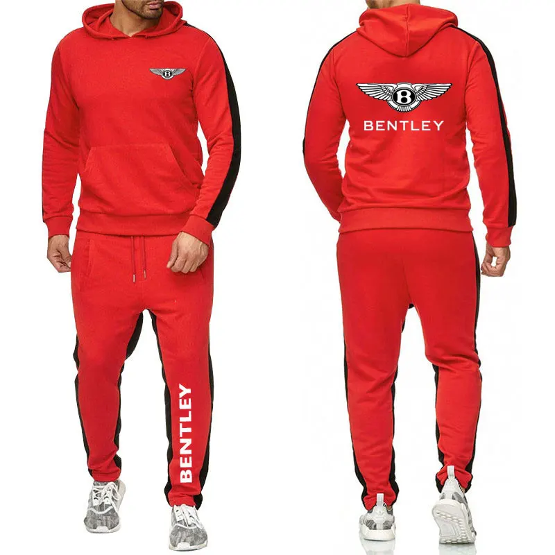

2021 Spring and Autumn Men's Motorcycle Hoodie Pattern Super Dalian Hoodie + Pants Cotton Jogging Brand Men's Sets Sweatshirt