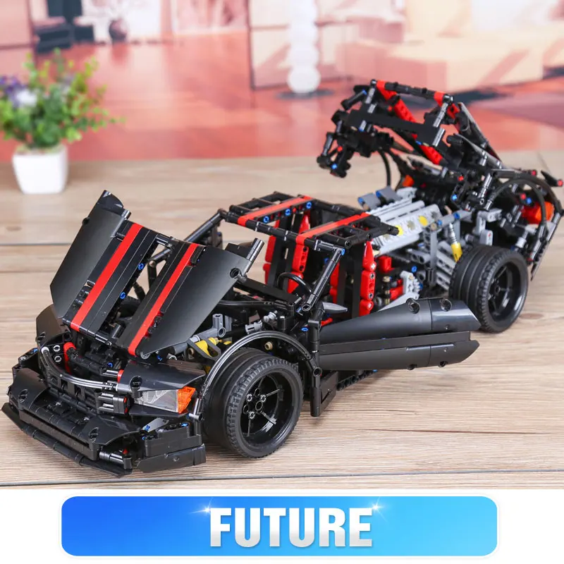 DHL XINGBAO 07003 MOC Technic автомобильные игрушки Assassin X19 Набор строительных блоков Кирпичи Модель автомобиля детские игрушки смешной Рождественский подарок