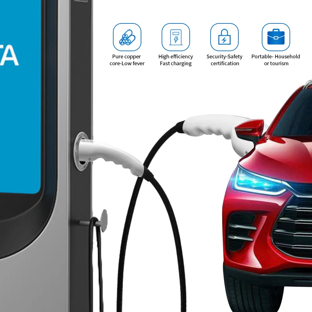 Ev зарядное устройство type2 32A 16A ev Автомобильный Кабель Тип 2 трехфазный однофазный