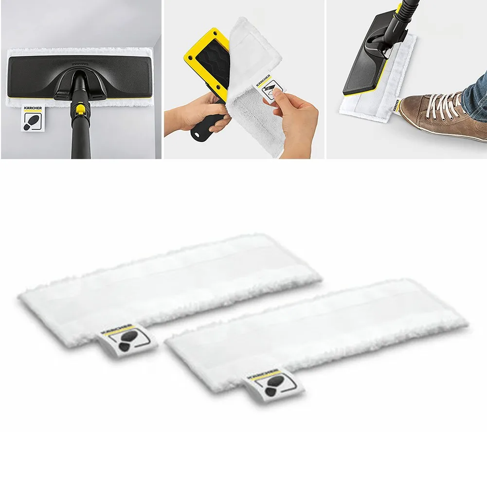 

2pcs KARCHER Cloth Floor Tools EASYFIX 2.863-259.0 SC1 SC2 SC3 SC4 SC5 (34.5cm) Fit For Device Names: Steam Cleaner, Steam Mop