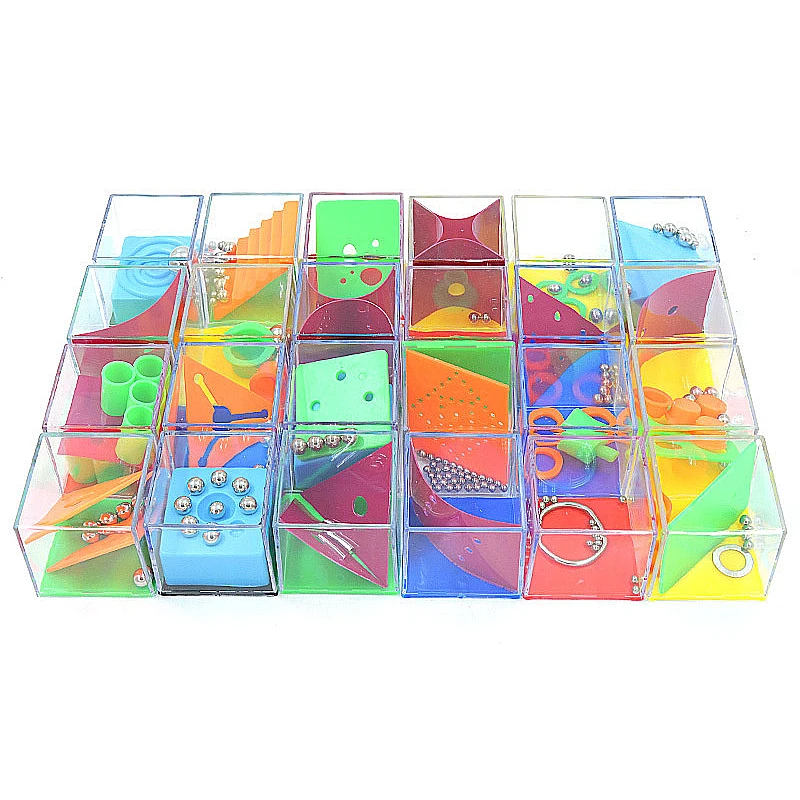 

Patience Games 3D Cube Puzzle Maze Toy Hand Game Case Box Fun Brain Game Challenge Toy Balance Educational Toy for Children Gift