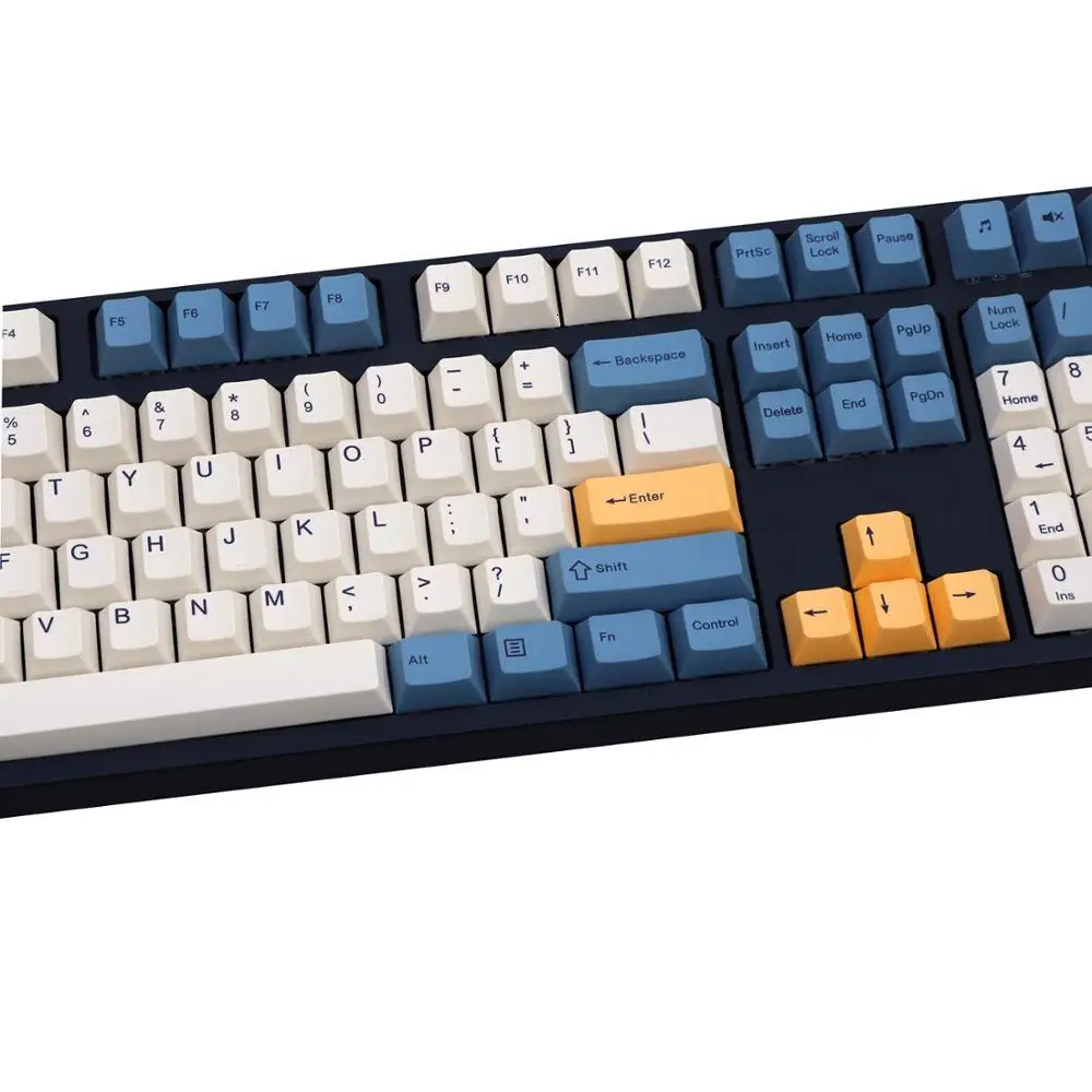 Абрикосовый колпачок для клавиш 108/143 PBT Вишневый профиль краска сублимированная