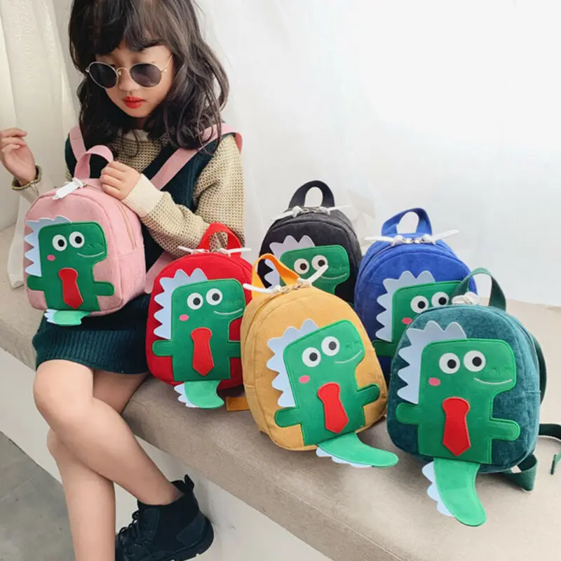 6 цветов милый рюкзак с динозавром для маленьких мальчиков и девочек сумка через