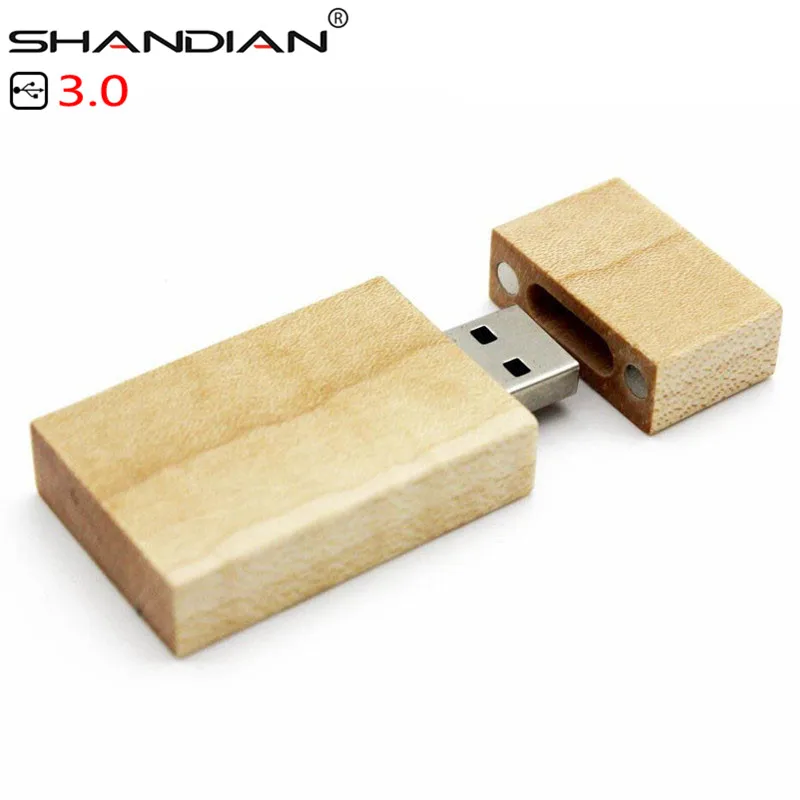 USB-флеш-накопитель SHANDIAN деревянный с коробкой 4/8/16/32/64 ГБ usb 3 0 | Компьютеры и офис