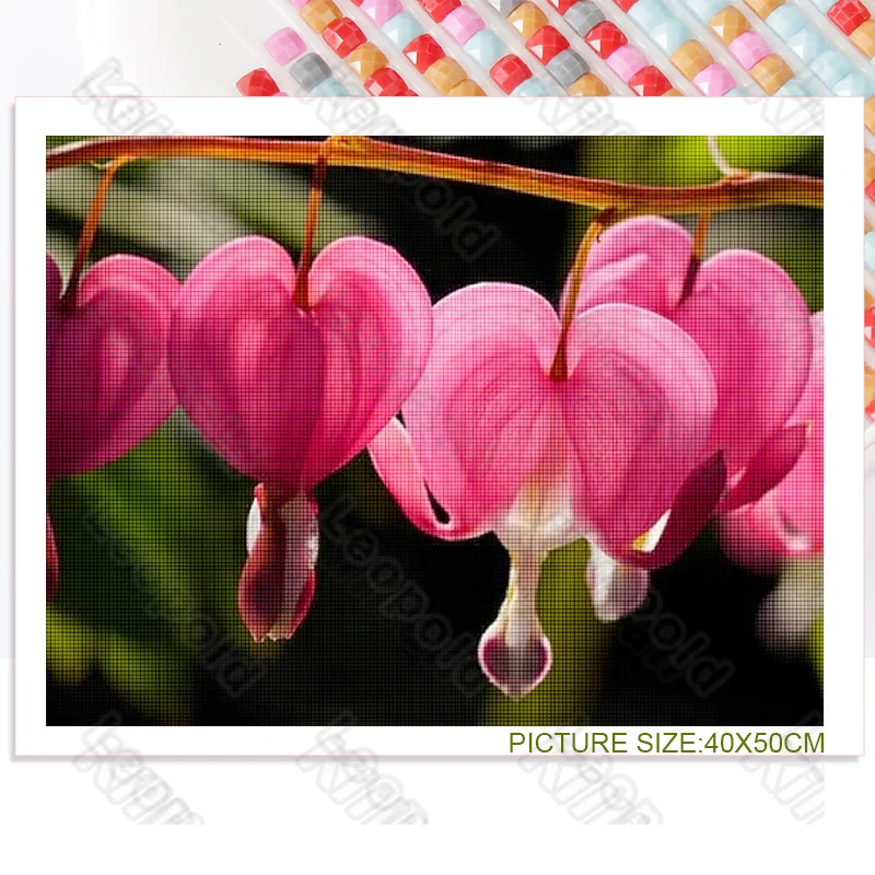 

Diy Diamond Decoration Painting Flower Spring Garden Square Diamond Round Diamond Customizable Wall Art Decoration