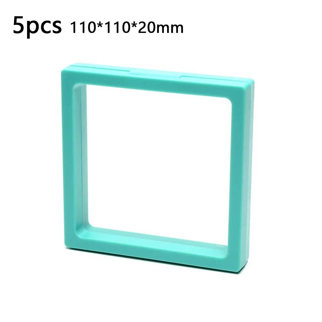 

5PCS 3D Floating Display Case Stands Holder Suspension Storage For Pendant Necklace Bracelet Ring Coin Jewelry Pin Picture Frame