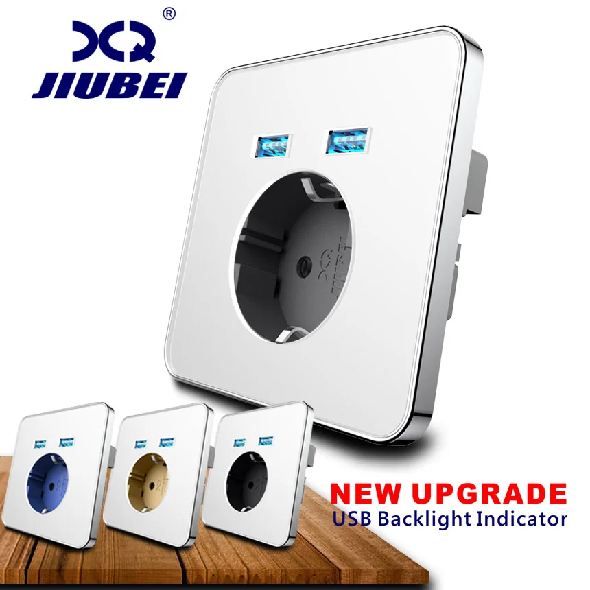 JIUBEI 2A Dual USB Порты и разъёмы стены Зарядное устройство адаптер гнезда зарядки с