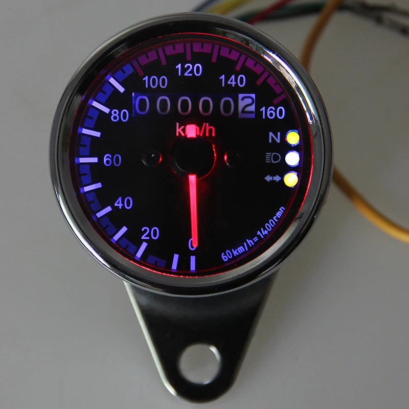 Тахометр POSSBAY для мотоцикла щуп одометр круизера кафе гоночного мотоцикла|tachometer