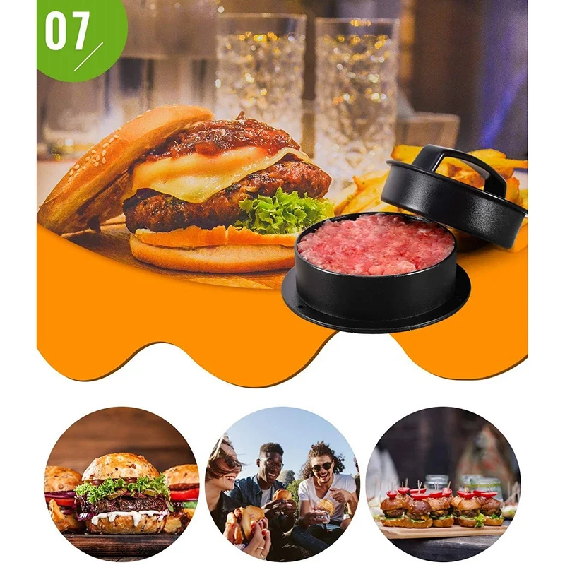 Промо акция! 2 Pack 3 в 1 Patty пресс для гамбургеров с начинкой антипригарные Слайдеры
