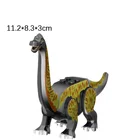 Один продажа животный мир Юрского периода серии динозавров Брахиозавр Стегозавр в натуральную величину Велоцираптор конструкторных блоков, Детские кубики, игрушки подарки