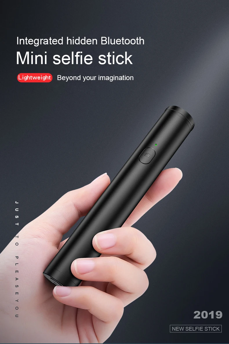Lntegrated хранение Bluetooth мини селфи палка Скрытая телескопическая штанга телефон селфи палка гибкий Автоспуск фотография кронштейн