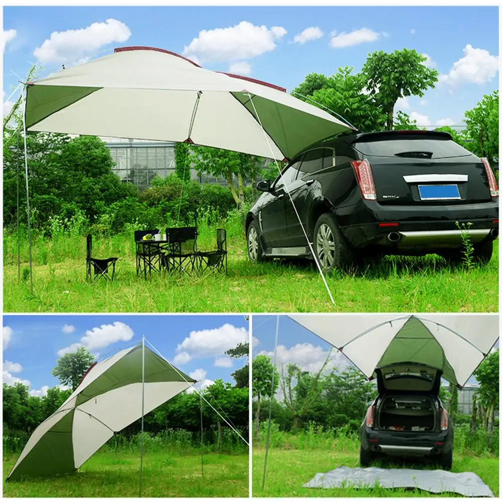 

Multifunctional Car Trunk Tent Sunshade Rainproof Rear Tent Simple Motorhome For Self-driving Tour Barbecue Camping