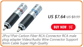 20 шт./10 пар позолоченный RCA разъем RCA штекер адаптер видео/аудио разъем Поддержка 6 мм кабель черный и красный 20 шт