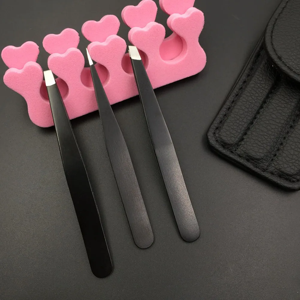 3 шт. снятие макияжа бровей наконечник из нержавеющей стали инструмент для клещей