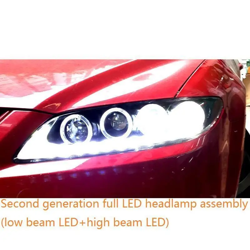Запчасти для стайлинга фары Luces Led Para авто освещение 04 05 06 07 08 09 10 11 12 13 14 15 Mazda 6|Фара