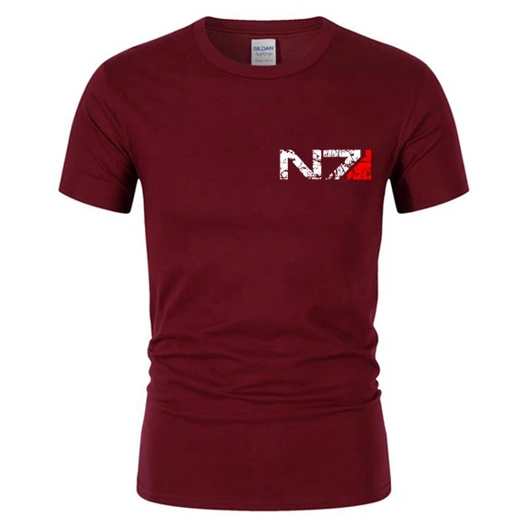 Новинка 2021 игровая футболка N7 Mass Effect 3 для мужчин и женщин с эмблемой женская
