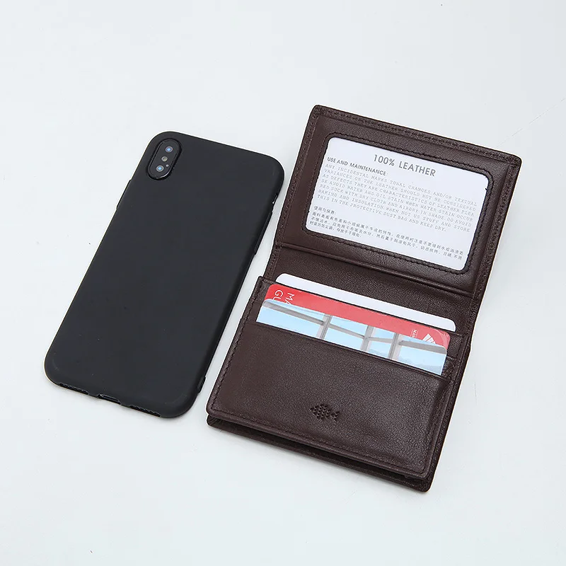 LANSPACE genine мужской кожаный чехол для карт с именем высокое качество тканые