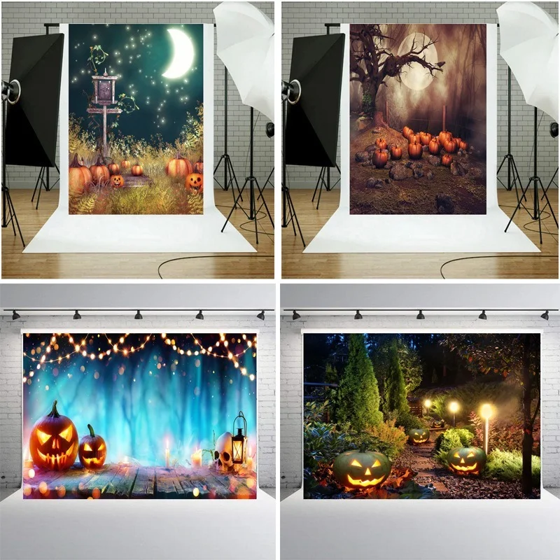 

Halloween Background Cloth Decoration Photographic Scenery Baby Photography Props 80x125CM Studio Photo Shoot for Kids Backdrop
