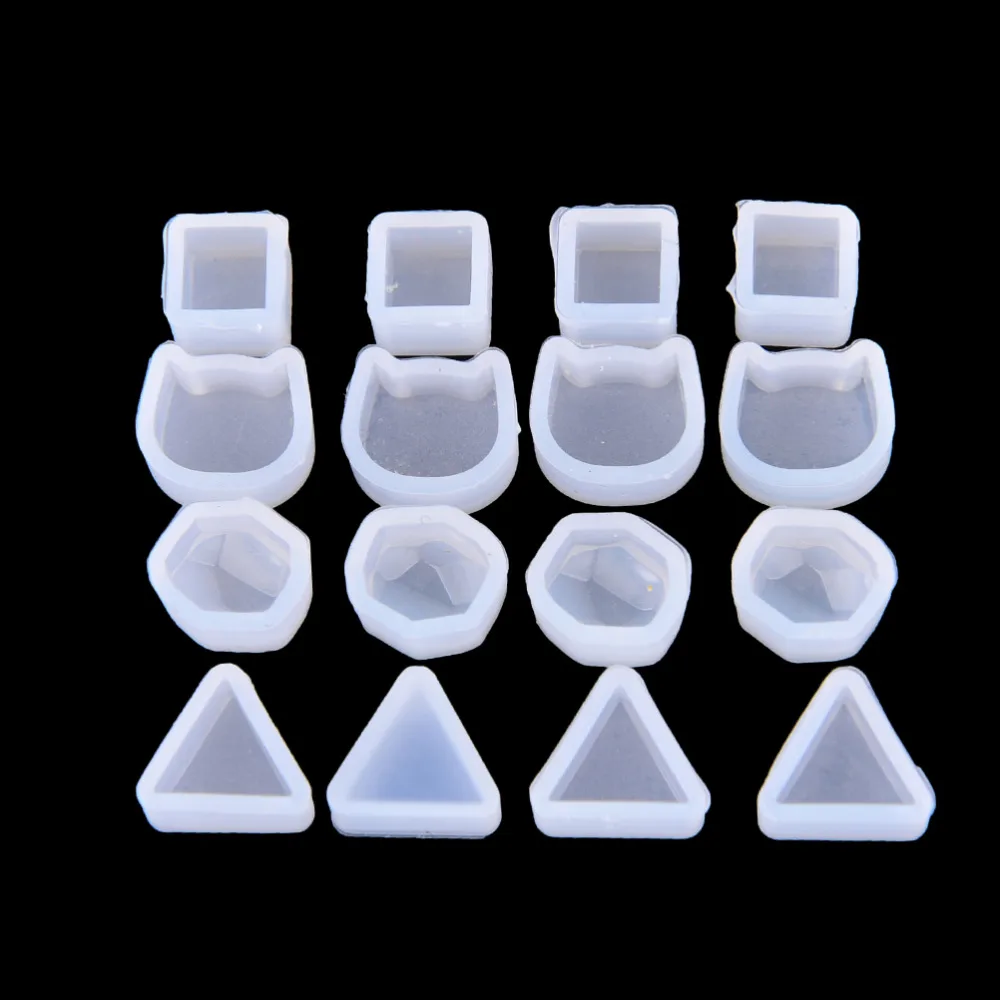 2 шт мульти изготовление смолы литье ювелирных изделий кольца формы кулон серьги