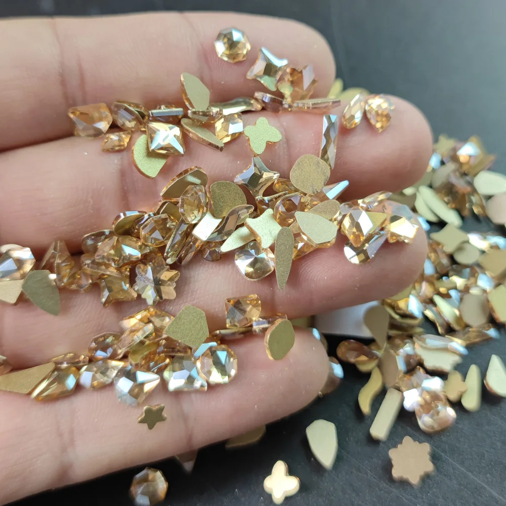 

Mix Crystal AB Red Blue Nail Art Rhinestones Flatback Strass Shiny Glass Nail Stones Gems For 3D Nails DIY Manicure Decorations