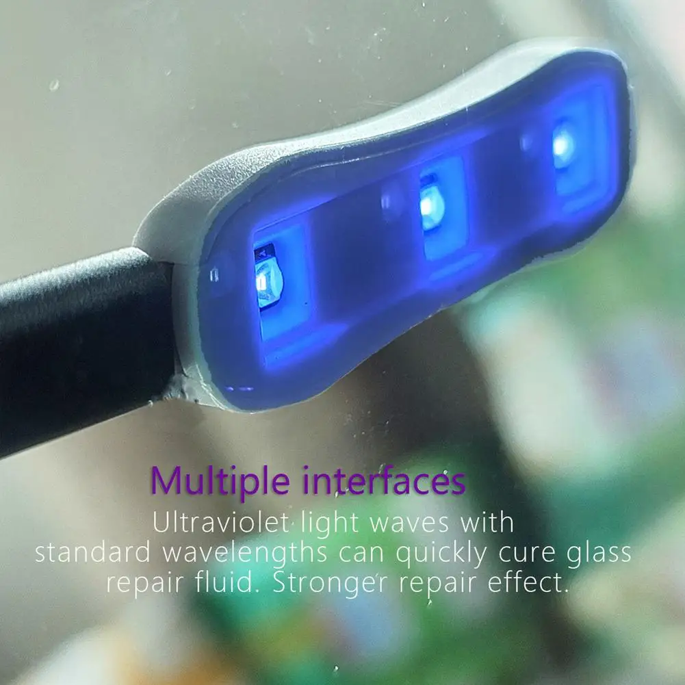 

Car Front Windshield Ultraviolet UV Cure Lamp LED Curing Cured Special Lighting Set Glass Crack Repair Tool For Auto Accessories