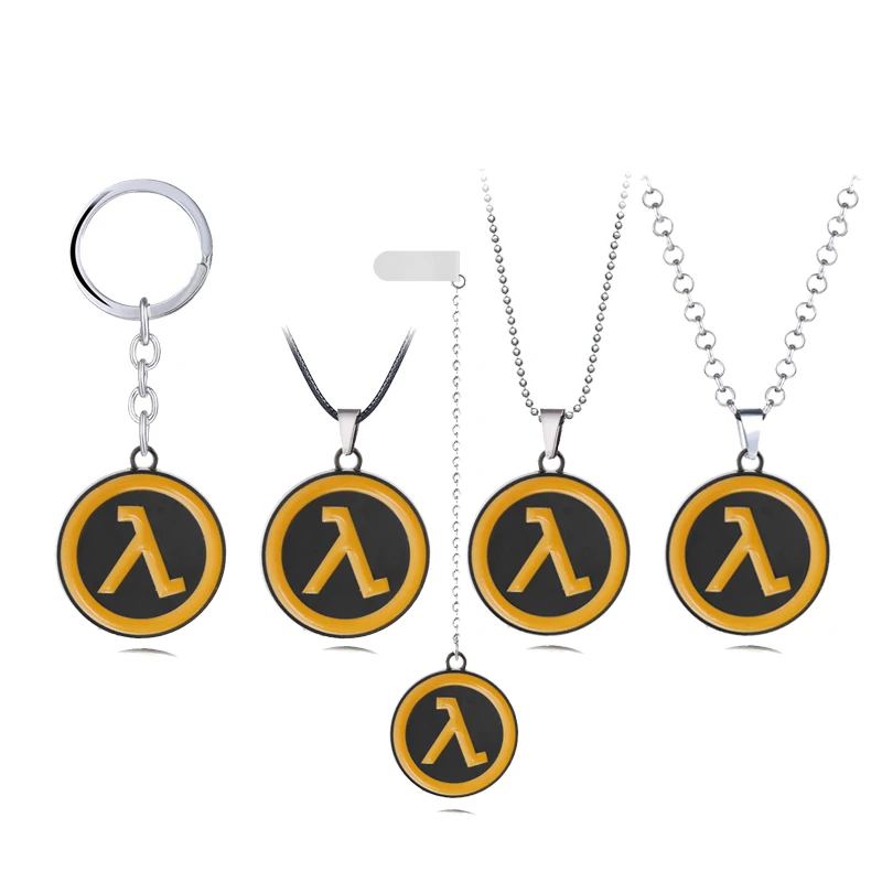 

Newest Game Half-Life Alyx Logo Keychain Round Logo Metal Pendant Keyring Half Life Jewelry for Men Gift Key Chain Chaveiro