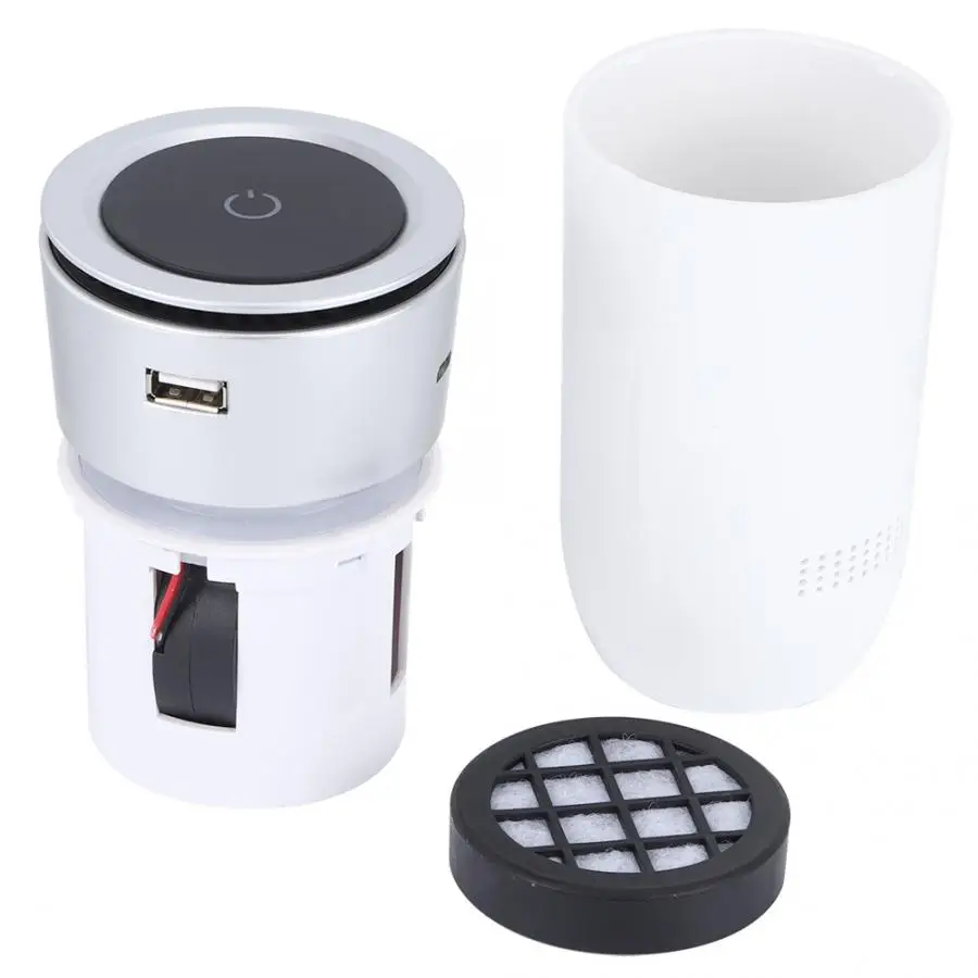 Portable Efficient USB Negative Ion Air Cleaner Odor Removal for Car Home Use Purifier | Бытовая техника