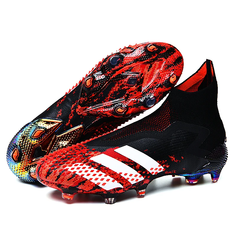 

Professional Ultralight Soccer Shoes Outdoor Teenager FG/TF Football Boots Breathable High Ankle Boys Soccer Cleats Sneakers Men