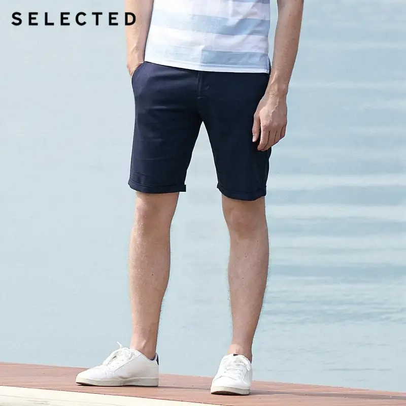 Шорты мужские прямые в клетку до колена | Мужская одежда