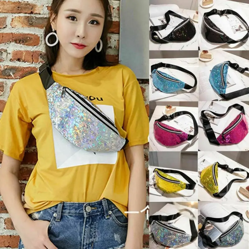 Блестки для ногтей Женская поясная сумка 2019 Новинка|Сумки вещей| |